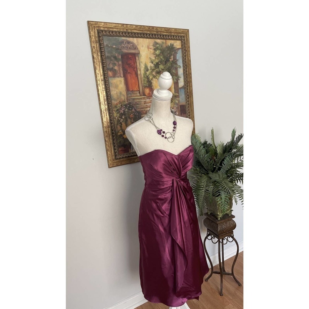 Bari Jay Strapless Sleeveless Woman's Purple Formal Dress Size‎ 2